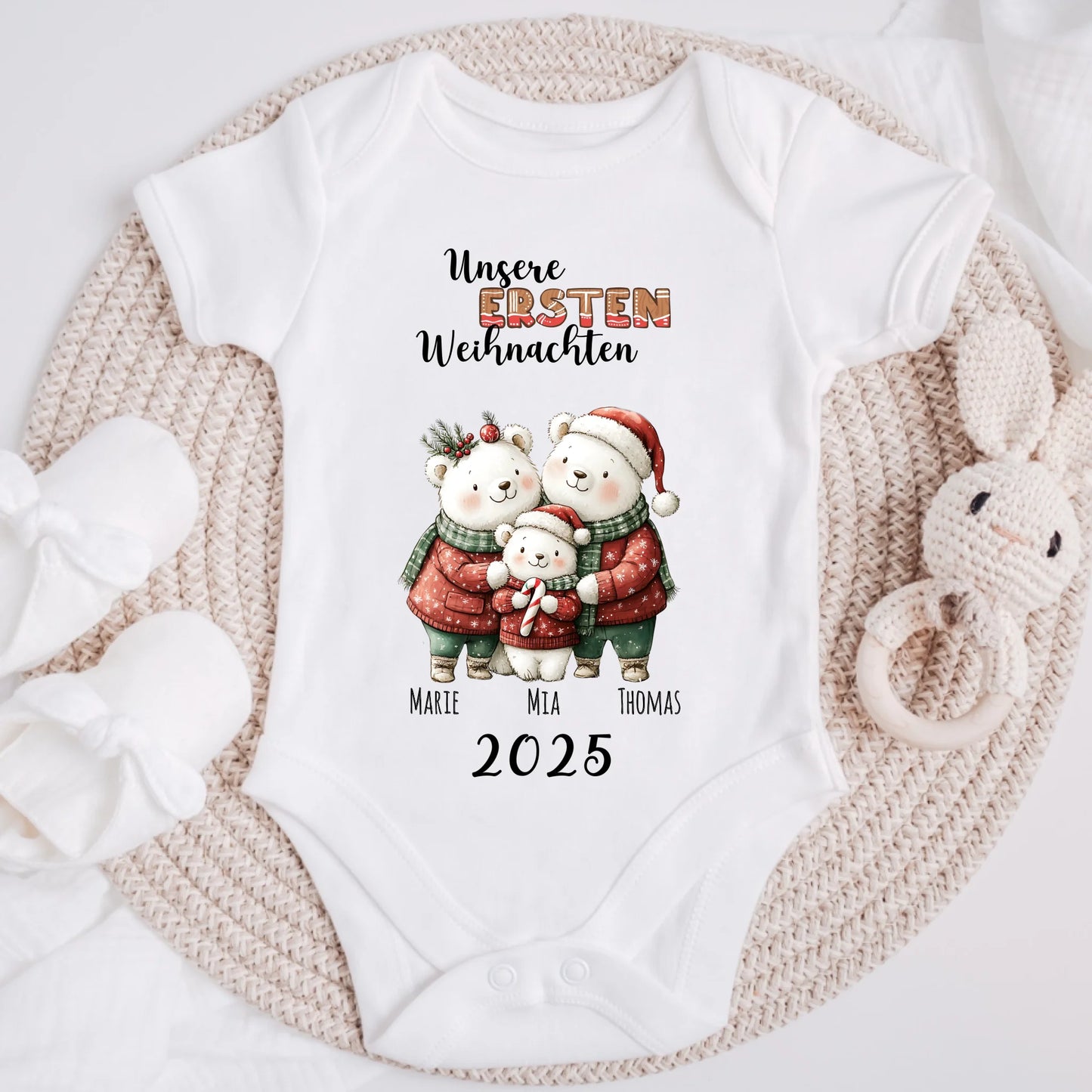 Weihnachts T-Shirt für die ganze Familie - Meine ersten Weihnachten - Weihnachtsgeschenk #400