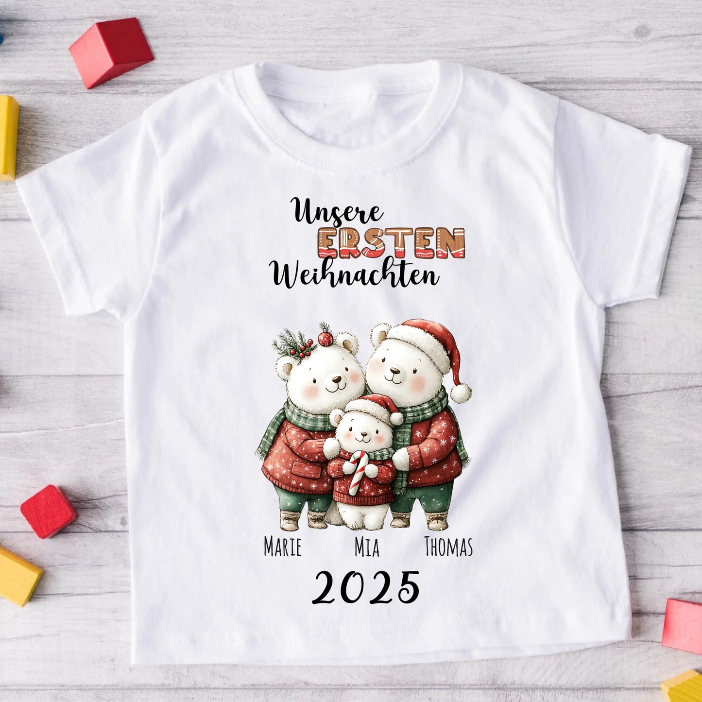 Weihnachts T-Shirt für die ganze Familie - Meine ersten Weihnachten - Weihnachtsgeschenk #400