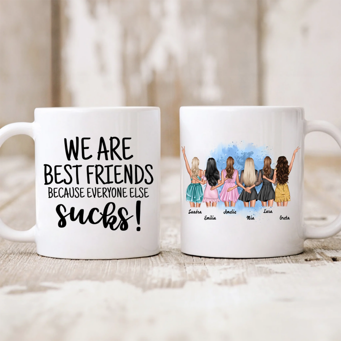 Freundinnen-Tasse - Weihnachtsgeschenk #997