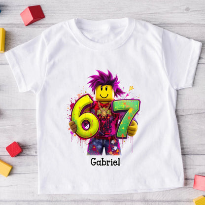 KINDER T-SHIRT - 67- SIX SEVEN - WEIHNACHTSGESCHENK #0291