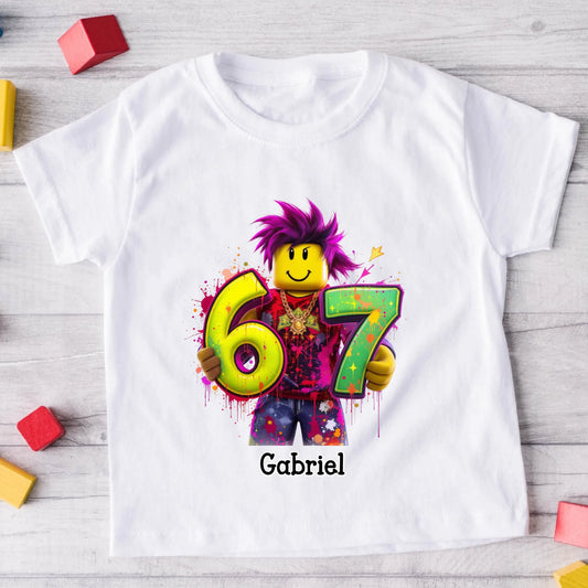 KINDER T-SHIRT - 67- SIX SEVEN - WEIHNACHTSGESCHENK #0291