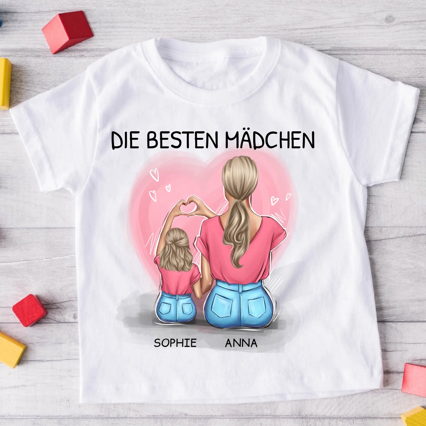 T-SHIRT FÜR MAMA UND TOCHTER – DIE BESTEN MÄDCHEN – GESCHENK ZUM FRAUENTAG #1248