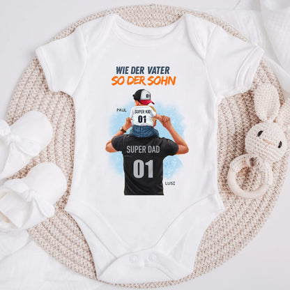 Personalisiertes T-Shirt für Vater und Kind – Wie der Vater, so der Sohn / die Tochter | Geschenk zum Vatertag #225