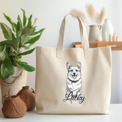 Personalisierte Tasche mit Hunde/Katzenfoto #942