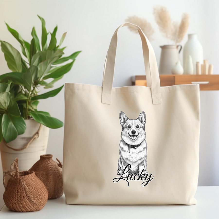 Personalisierte Tasche mit Hunde/Katzenfoto #942