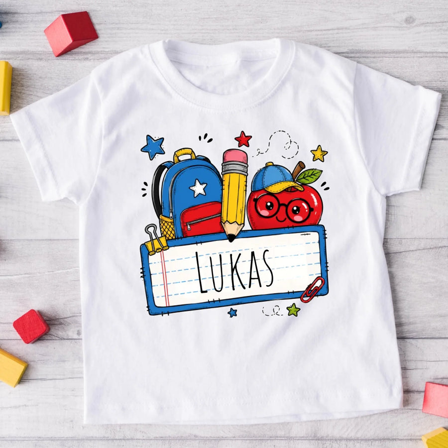 Kinder-T-Shirt mit Namen – bereit für den Kindergarten / die erste Klasse #9072