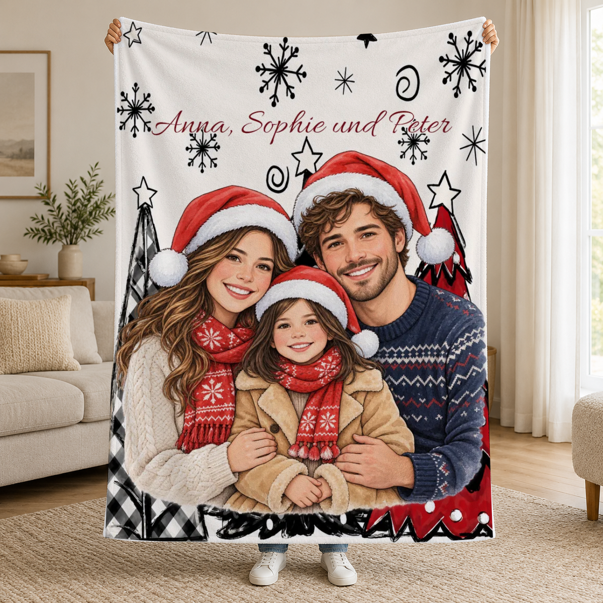 Personalisierte Decke mit Familienfoto – Aquarell #765220 [PC-MOCKUP:cmuu5rn59000ljqj6yfymu49f:f68e3650ef5813a493d52532:f68e3650ef5813a493d52532428f70a4f34c89d3c5c674a58b8ed78bf9680211]