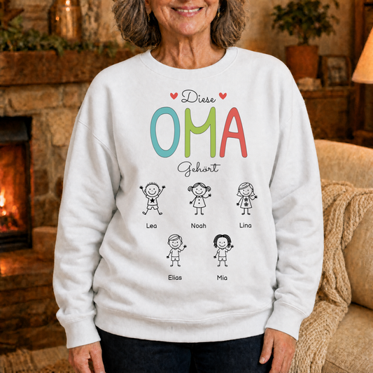 Sweatshirt für Oma mit Enkeln – Personalisiert #9128700 [PC-MOCKUP:cmv54cuxu00q1onu50b8bxxyi:9dcbf26e694e8d6293ab4d37:9dcbf26e694e8d6293ab4d37e3f90bdf3c0b917be8d66c4c9f32dee198ae5f8b]