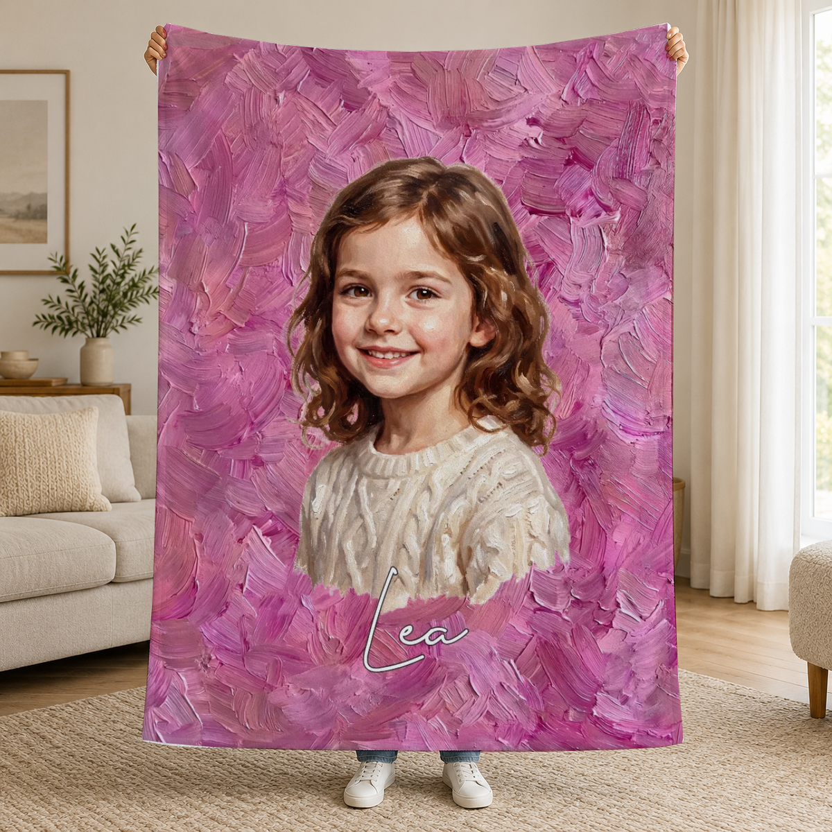Decke mit Foto im Ölgemälde-Stil – Personalisiert #98426 [PC-MOCKUP:cmv6u7amy002xsxuyf5ztj5co:70d3261a0ca60a166286cc12:70d3261a0ca60a166286cc1246022d8846281c5c9ecdc1136b5a0dccdcc8ece3]