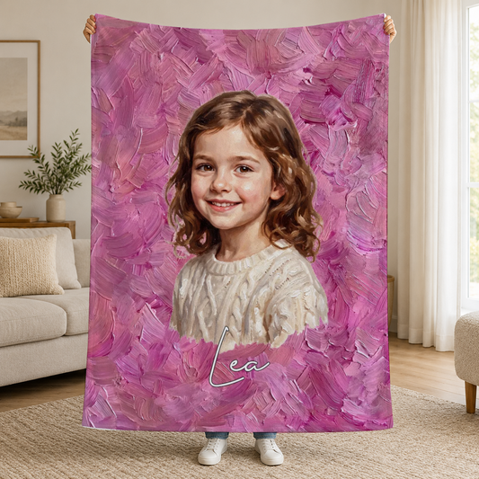 Decke mit Foto im Ölgemälde-Stil – Personalisiert #98426 [PC-MOCKUP:cmv6u7amy002xsxuyf5ztj5co:70d3261a0ca60a166286cc12:70d3261a0ca60a166286cc1246022d8846281c5c9ecdc1136b5a0dccdcc8ece3]