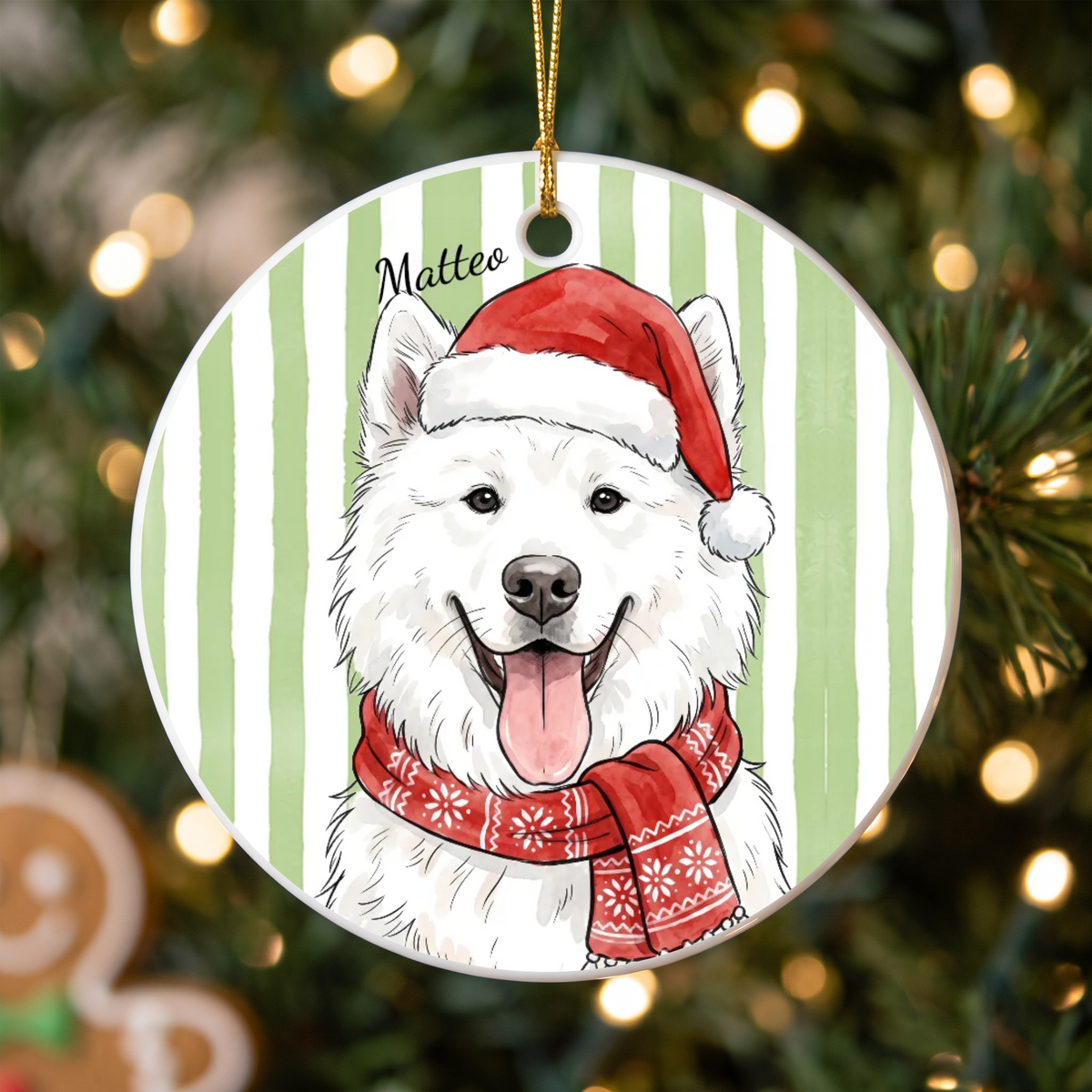 Personalisierter Weihnachtsbaumschmuck mit Haustierfoto im festlichen Aquarellstil und Streifen #2363678 [PC-MOCKUP:cmv76kho40035umih7yavnkge:cb83e1bff5b6cc794944821c:cb83e1bff5b6cc794944821c50e2b1a3c52f64f9716afa8a8d2c16dcf76d4e25]