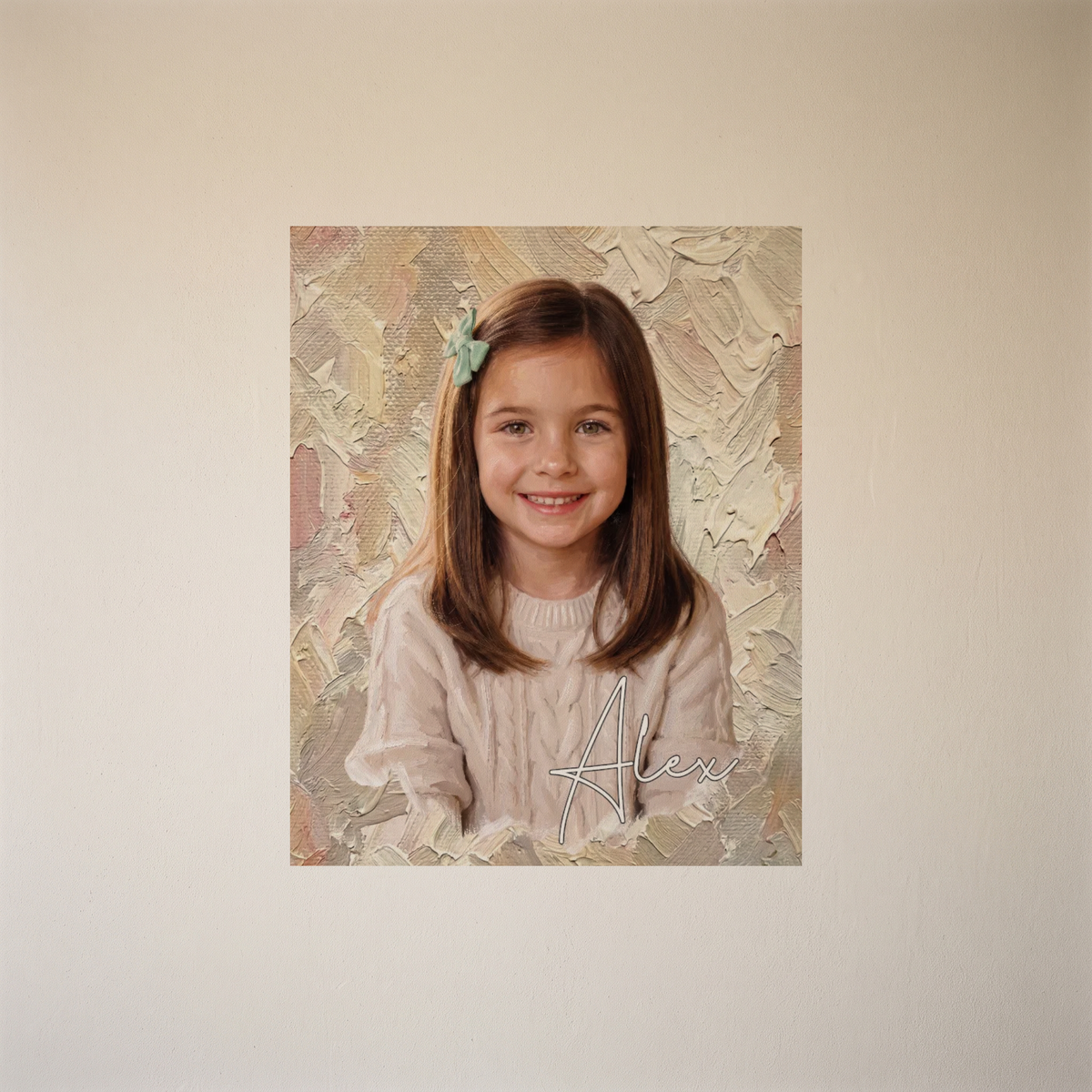 Leinwandbild mit Foto im Ölgemälde-Stil und Namen – Personalisiert #98468 [PC-MOCKUP:cmvlwpeey0051qslaf2d767ez:8681e504b9786d3436cd07e4:8681e504b9786d3436cd07e4cfcc3c92a58e44bccab372d9f60056476973a994]