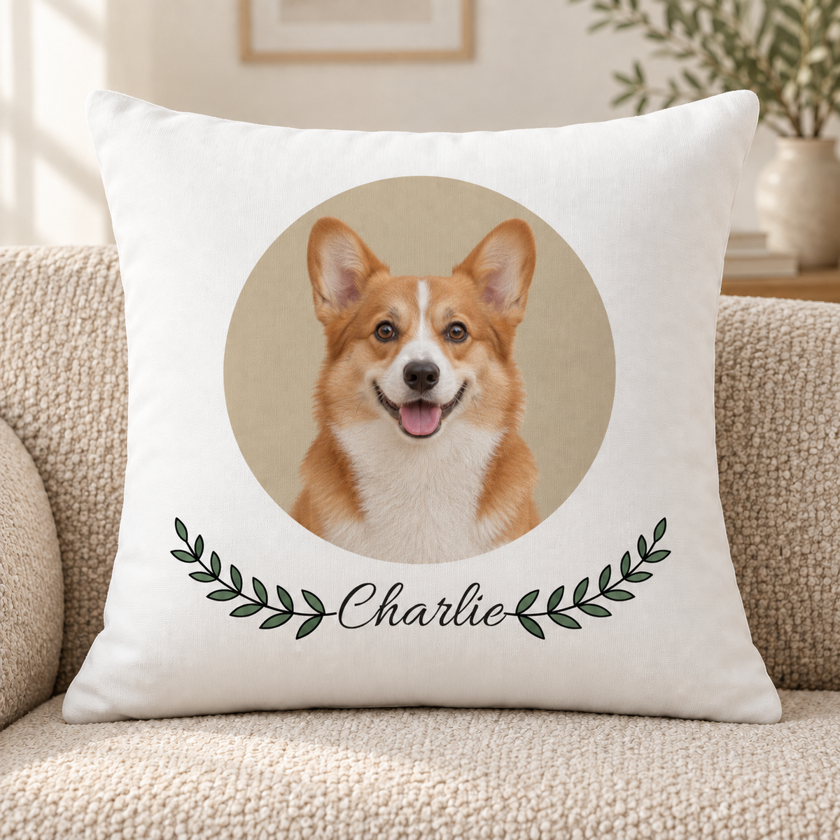 Kissen mit Foto eines Hundes/einer Katze – Personalisiert #85063 — mockup cmu5jqia100burwv5rsnlachu