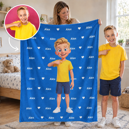 Decke mit deinem 3D-Charakter und deinem Namen – Personalisiert #61843 [PC-GALLERY:cmvf1vol4000toytjeu6oufod:7bb8990f-e4bd-5ab5-af7b-33ee1b5d2ee5:57cfd82380c040db1d6ec3aa674919eca4889fa518bbd19d3e1d86079cea3451]